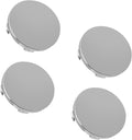 4PCS Car Wheel Center Caps, 60MM/2.36In OD 56MM/2.2In ID Center Caps for Rims, ABS Snap-in Vehicle Rim Hub Cap, Dustproof Waterproof Centers Hub Cover, Universal for Cars, SUVs, Trucks (Silver)