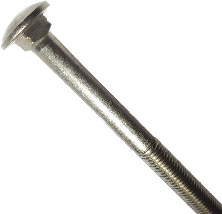 3/8-16 x 8 carriage bolts, round head, square, main product view