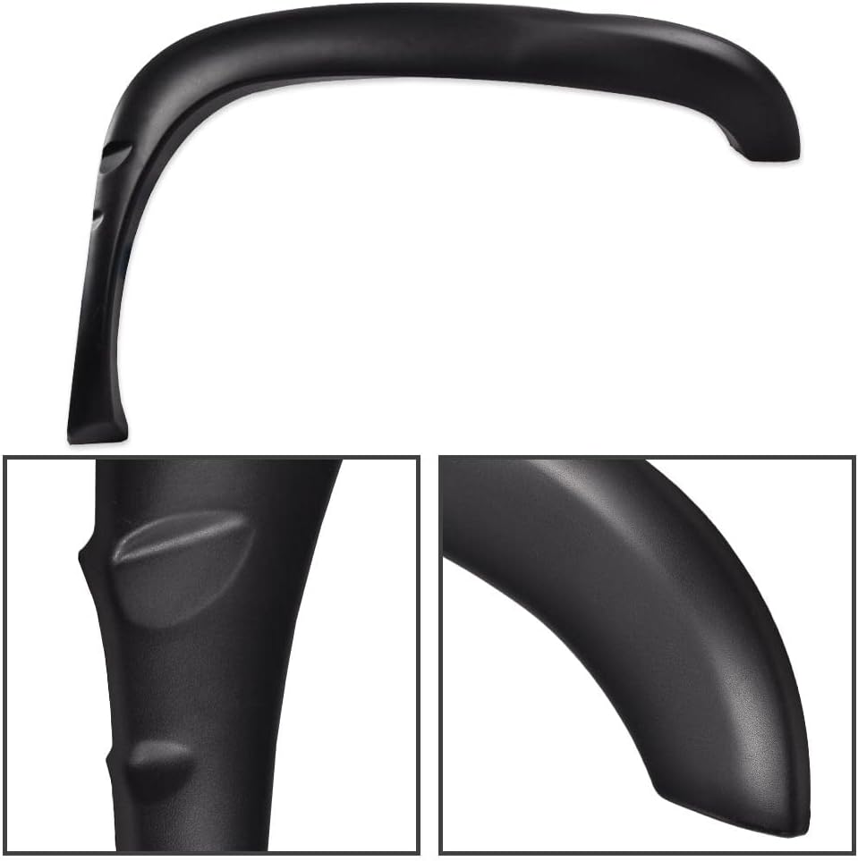 Factory Style Textured Fender Flares 4PCS Compatible with 1994-2001 Dodge Ram 1500 2500 3500, Fits 6.5ft & 8ft Fleetside Beds Only