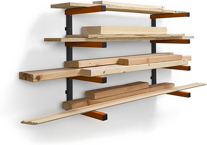 bora wood rack 4-level heavy duty lumber storage, main product view