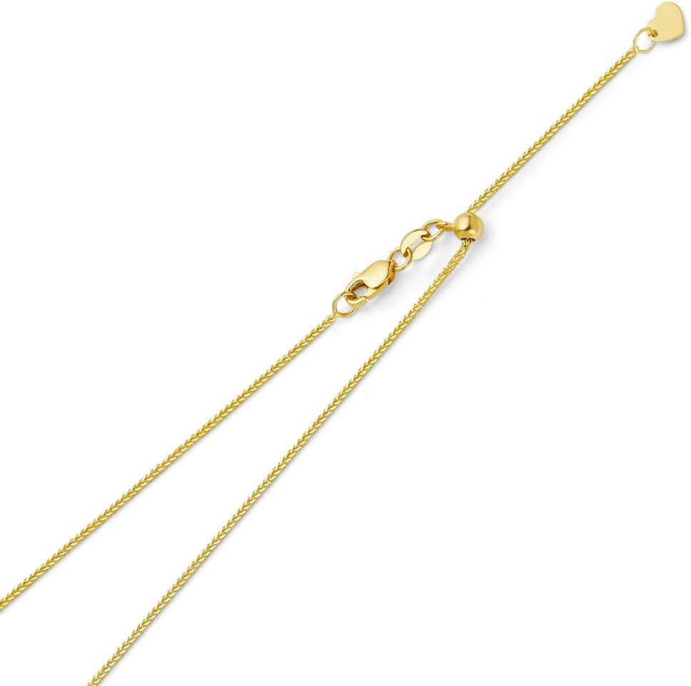14k real yellow or white gold solid 0.8mm, main product view