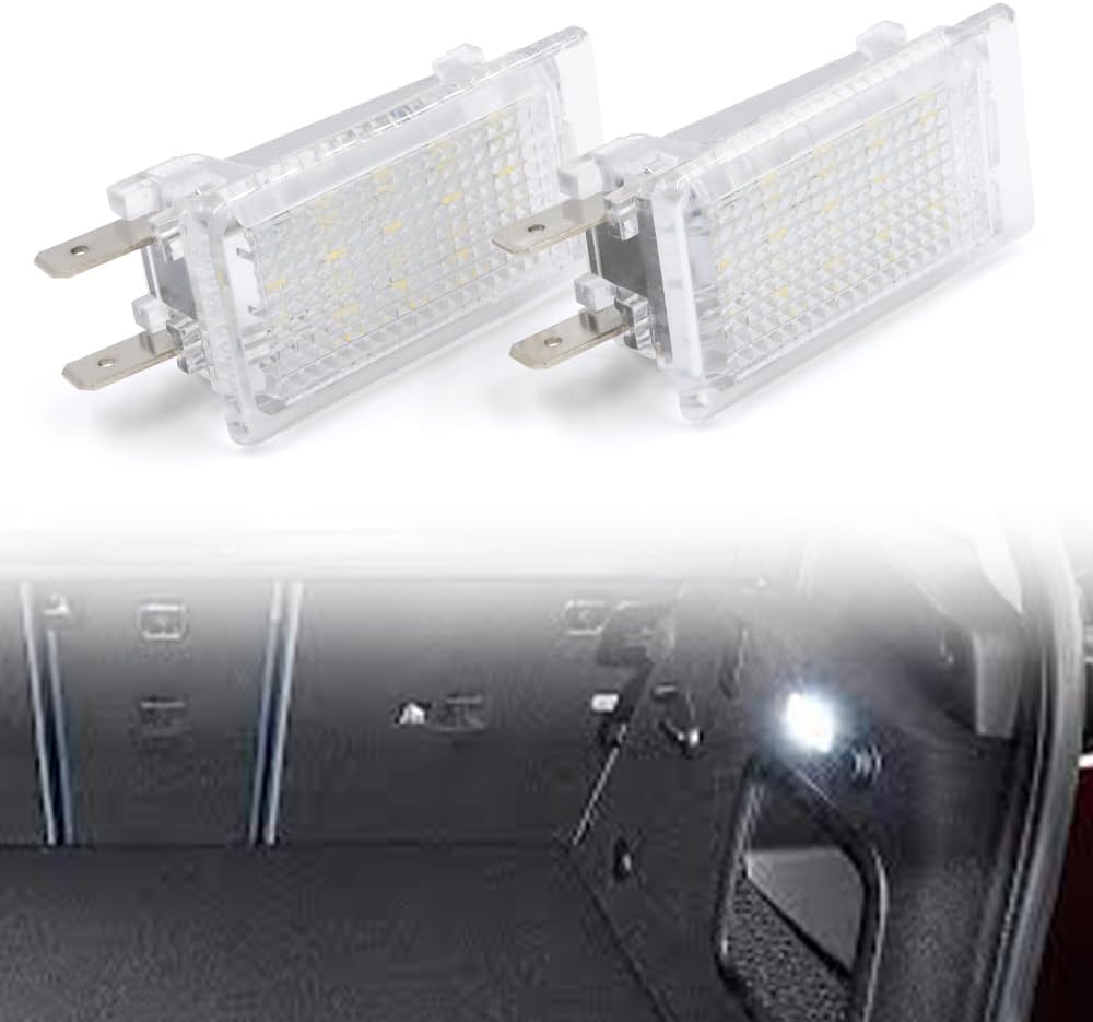 nsautolighting Full LED Trunk Cargo Area Light Assembly for VW Golf Jetta MK1 MK2 Passat B3 Pickup Super Bright White Interior Courtesy Luggage Compartment Lamp