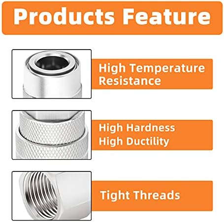 gasher 12pcs 1/4-inch female industrial coupler,1/4 basic flow, close-up detail
