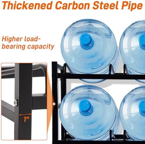 16-tray water cooler jug rack - heavy duty showing dimensions