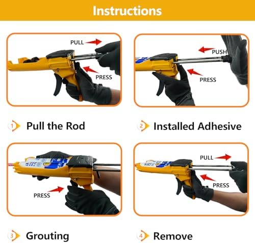 double caulking gun for 400 ml(13.5 fl oz,1:1 on a desk or shelf