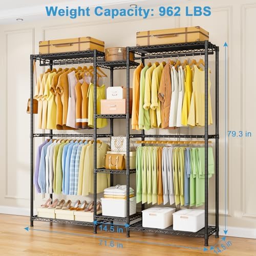 ulif e4 clothes rack, heavy-duty garment rack can, package contents