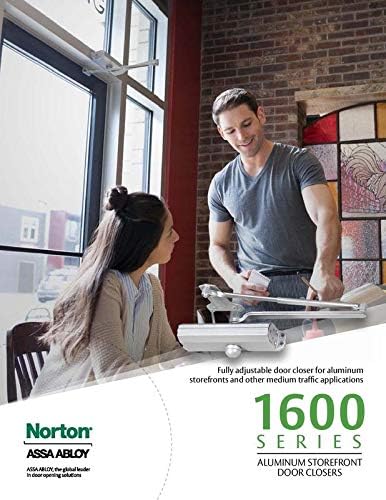 norton 1604bc series door closer, tri-style® (regular, top shown in use