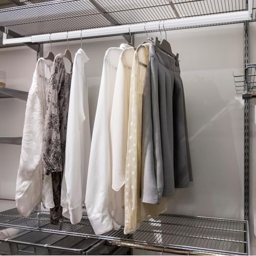 threehoney expandable closet hanger rod for wire shelf, package contents