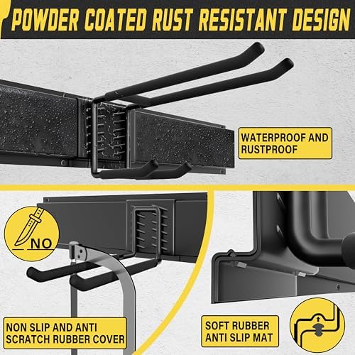 klasit garage wall organizer,15pack carries 675 lbs,garden tool showing dimensions