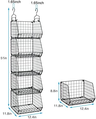 x-cosrack 5 tier closet hanging organizer, clothes hanging, close-up detail
