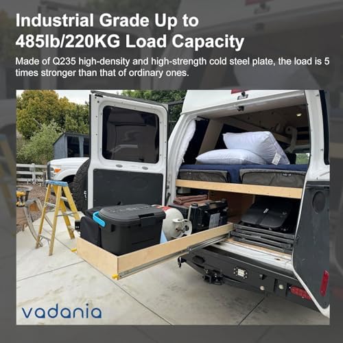 vadania 60" industrial grade heavy duty drawer slide, package contents