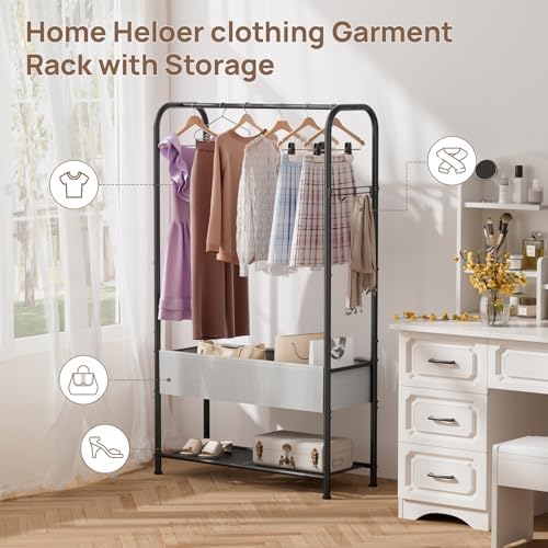 golpart freestanding metal garment rack - heavy duty on a desk or shelf