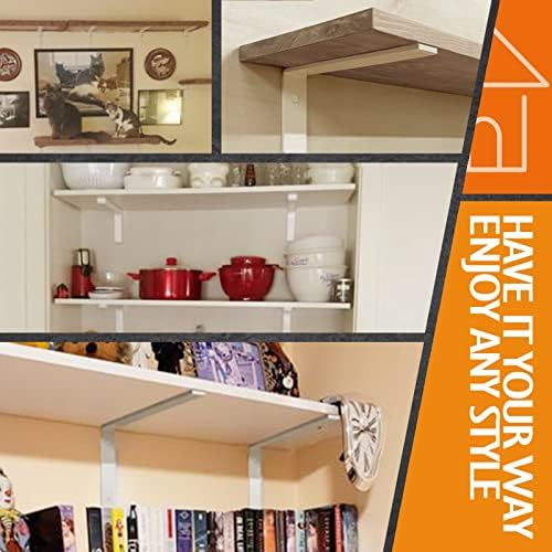 clt white shelf bracket, 12” x 5” quarter, package contents