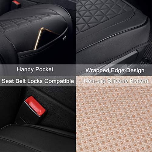 black panther luxury faux leather car seat cover, side view