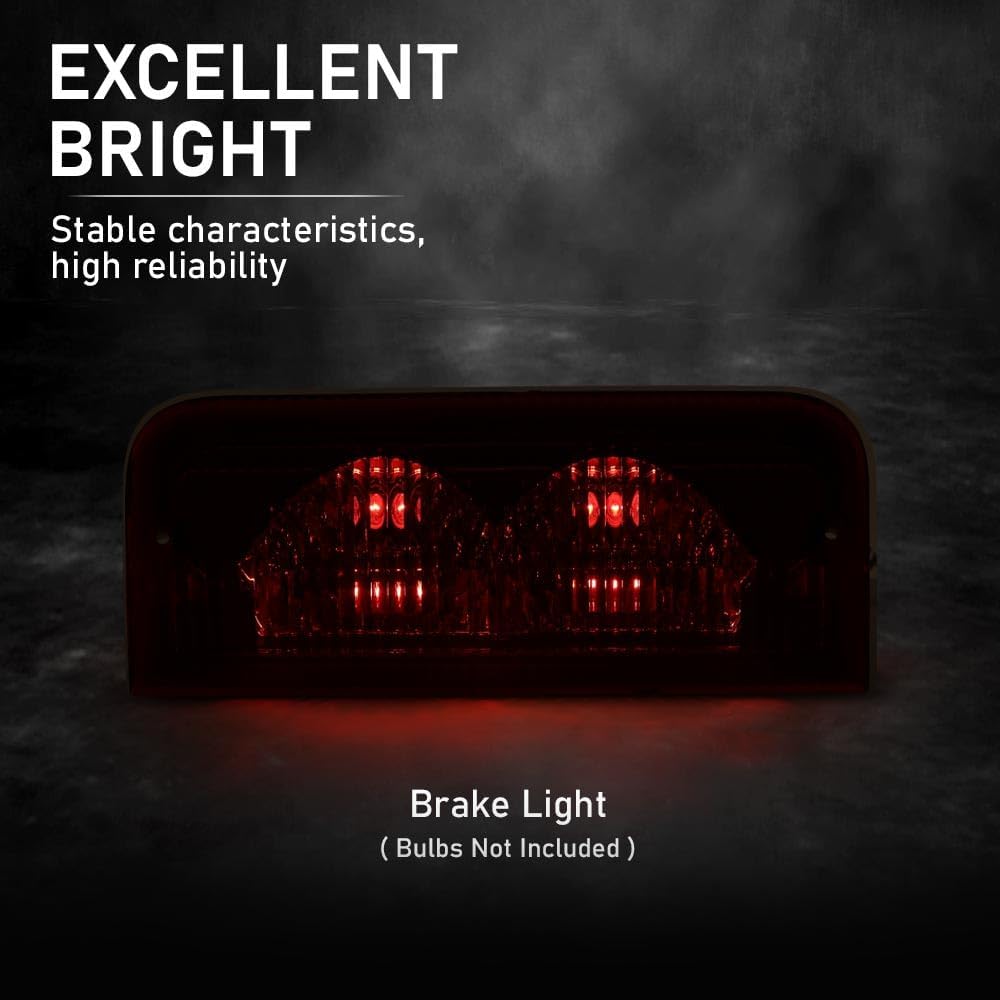 ALLGOOD Third 3rd Brake Light Stop Lamp Assembly Compatible with Ford E150 E250 / E350 Super Duty 2008-2014 6C2Z-13A613-A, 6C2Z13A613A Red Lens