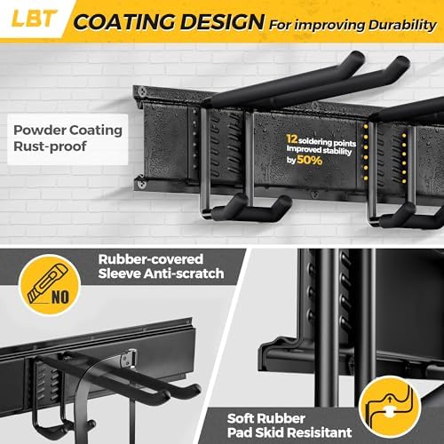 lbt 99" garage tool organizer wall mount, package contents