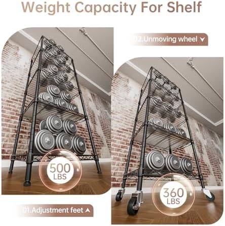 singaye small wire 5 adjustable shelves pantry metal on a desk or shelf