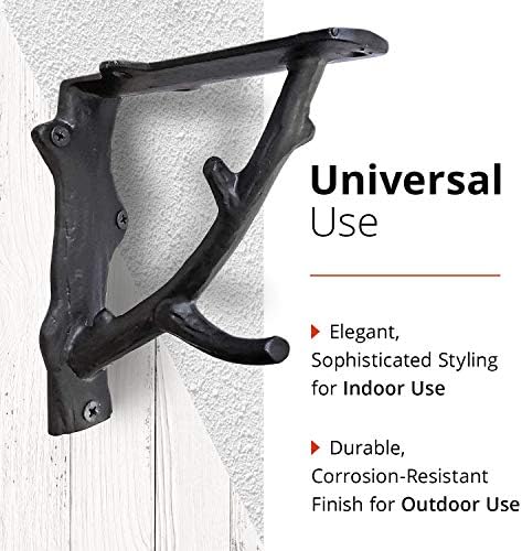 nach decorative shelf brackets, 4 pack of 5.5, side view