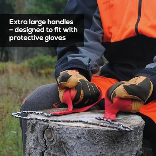 nordic pocket saw 36 inch pocket chainsaw with on a desk or shelf