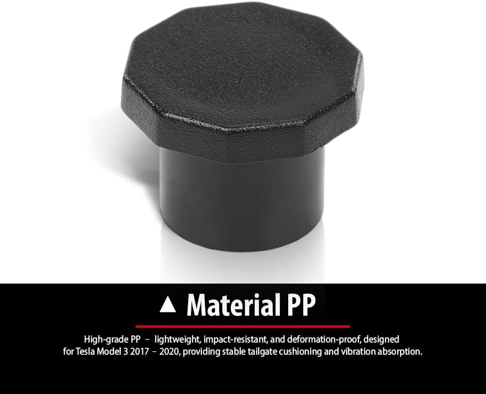 DOTCOM Tail Light Screw Cover Cushion Stop Buffer Compatible with Tesla Model 3 2017-2020 1111425-00-C Black