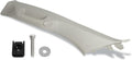 Driver Side A-Pillar Grab Handle Kit Compatible with Toyota Tundra 2007-2021 & Sequoia 2008-2022, Front Left Pillar Garnish Trim Panel, Replaces 62220-0C050-B0 74610-0C082-B0, Light Gray