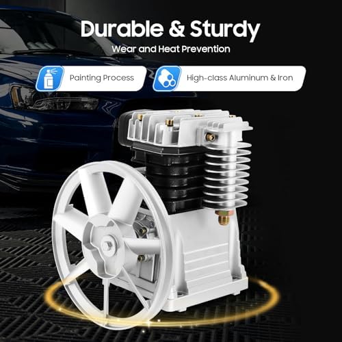 air compressor pump 3hp 250l/min air compressor head, side view