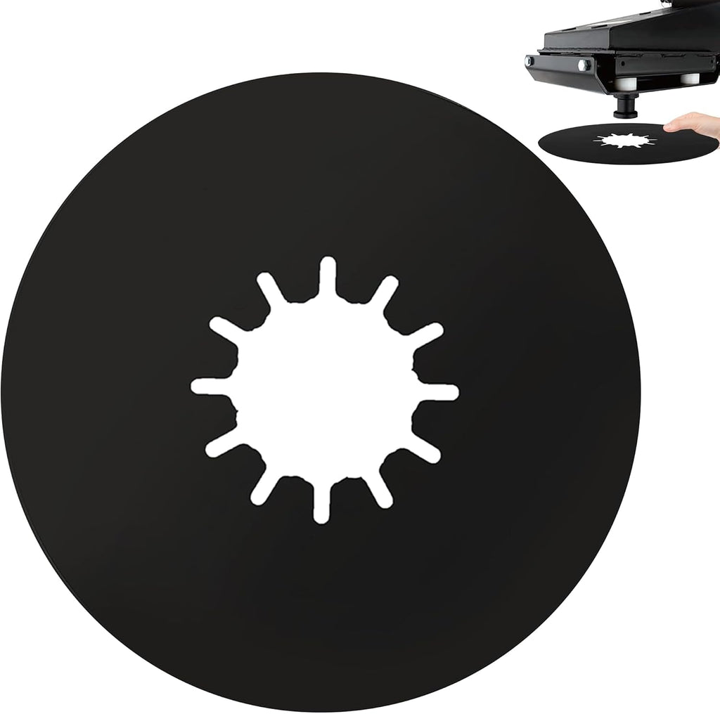 TonGass (1-Pack, Black) 5th Wheel Hitch Lube Plate 10in RV Camper Trailer Fifth Wheels Plate Wheel Accessories for 5th Wheels Trailer Safety Kit