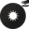 TonGass (1-Pack, Black) 5th Wheel Hitch Lube Plate 10in RV Camper Trailer Fifth Wheels Plate Wheel Accessories for 5th Wheels Trailer Safety Kit