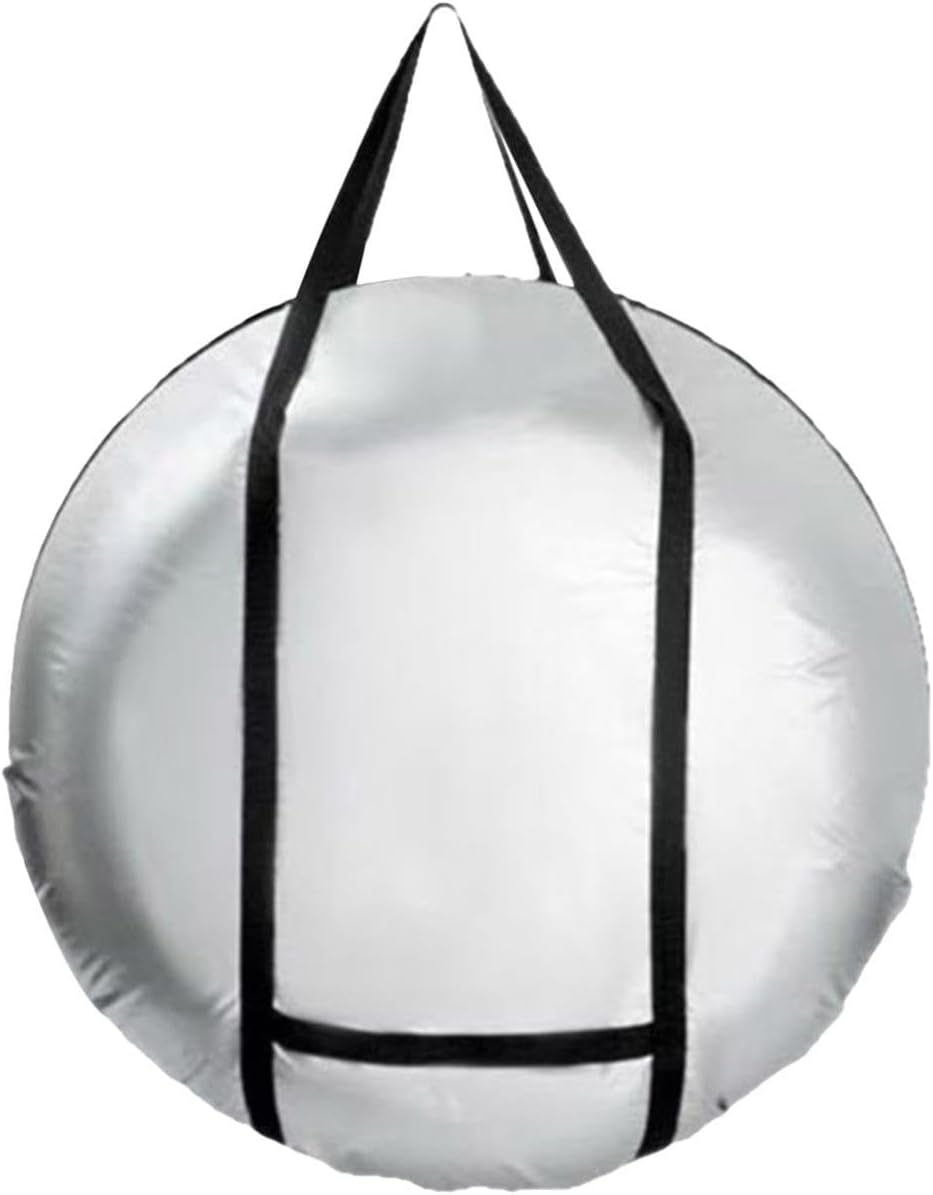 Spare Tire Bag - Heavy Duty 600D Oxford Waterproof Wheel Cover with Handle, Portable RV Tire Storage Protector for Car Trailer Camper RV Sedan Garage Use, Dustproof Scratch Resistant