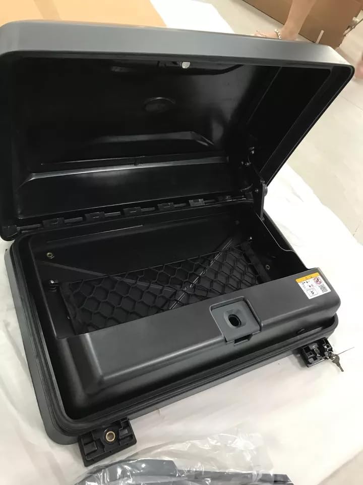 MATTE Black Side Toolbox Storage Box fits for Land Rover Defender 110 90 130 2020 2021 2022 2023 2024 2025 Exterior Mounted Gear Carrier with Lock