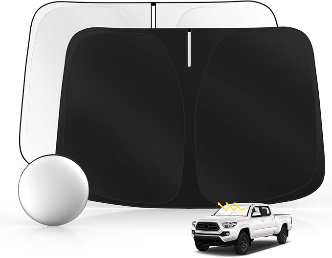 Windshield Sun Shade for Toyo-ta Tacoma 2016-2025 2026 Foldable Sunshade Custom by SULAGIWINDSHIELDSUNSHADE