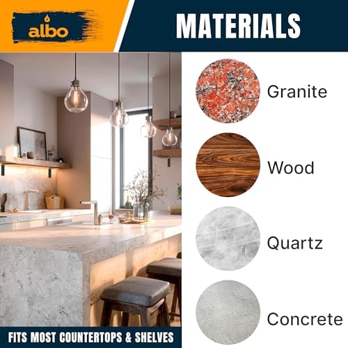 albo 10 inch countertop brackets, 2 pack heavy, side view