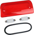 3rd Third Brake Light Lens Red Cover with Seal Gasket Extended Cab Only Compatible with 1994-2003 Chevy S10 GMC Sonoma 1997-2000 Isuzu Hombre High Mount Stop Lamp Assembly