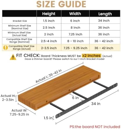 floating shelf hardware heavy duty hidden shelf brackets shown in use