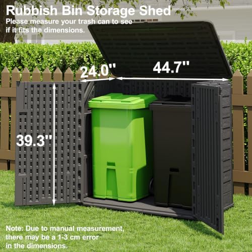 outdoor storage cabinet waterproof 31 cu.ft with lockable, view 11