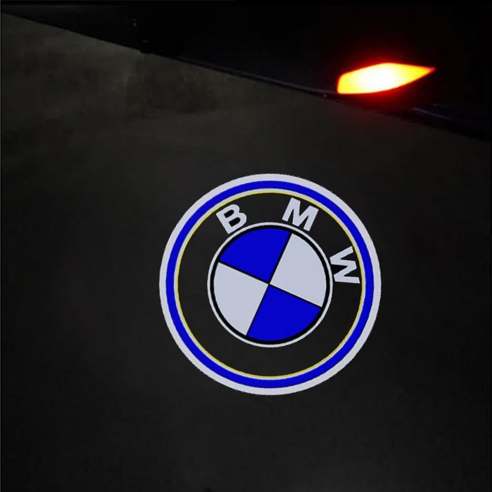 NZY Never Fade HD Door Light Logo Projector Compatible with 1/2/3/4/5/6/7/M/X/Z/GT Series Accessories, 2Pcs 3D LED Ghost Shadow Laser Car Courtesy Step Light Puddle Lamps