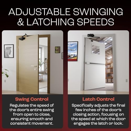 primeware dc-300 adjustable automatic door closers for home shown in use