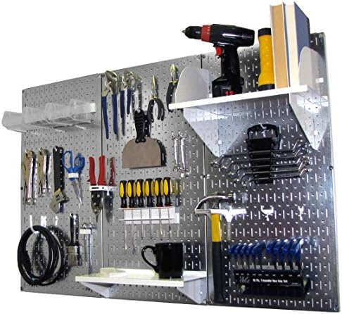 wall control pegboard organizer 4 ft. metal pegboard on a desk or shelf