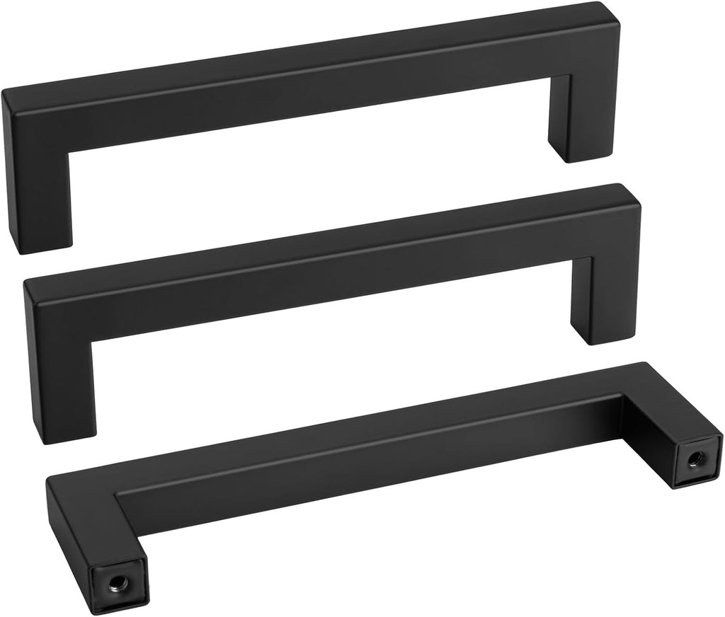 goldenwarm 15 Pack 5 Inch Black Cabinet Handles