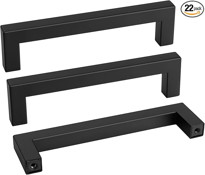 goldenwarm 22 Pack 5 Inch Black Cabinet Handles by goldenwarm