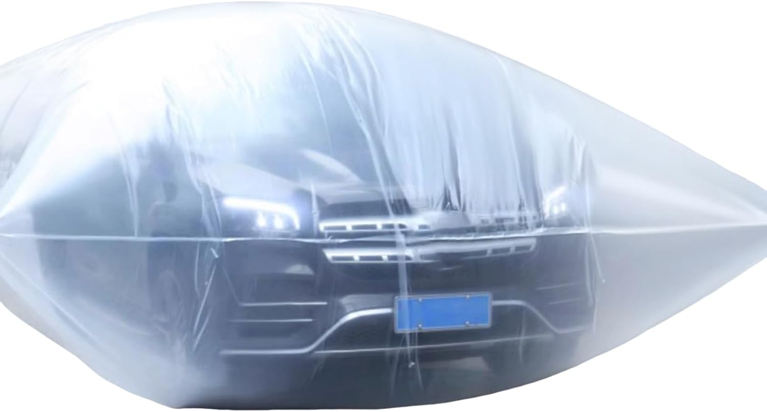 Heavy Duty Clear Vehicle Protector Bag Snow Shield Shelter for SUVs Car Flood Barrier