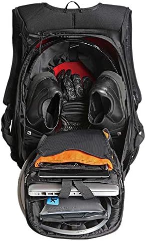 OGIO 123006.36 No Drag Mach 5 Motorcycle Backpack - Stealth Black, 20.5" H x 14.5" W x 7" D