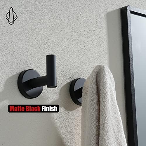jqk black bathroom towel hook, coat robe clothes, package contents
