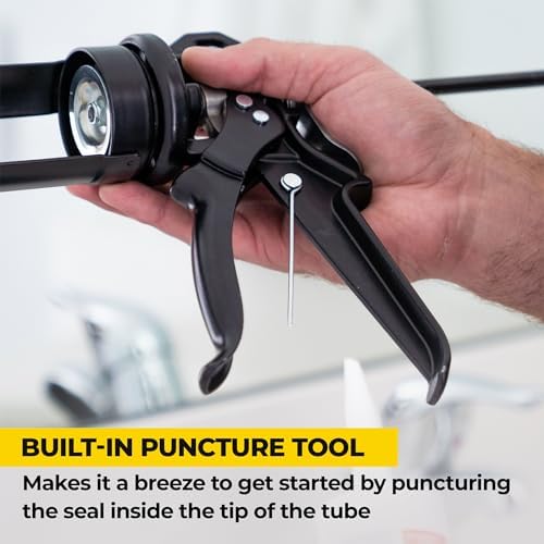 awf pro heavy duty caulk gun 29 oz on a desk or shelf