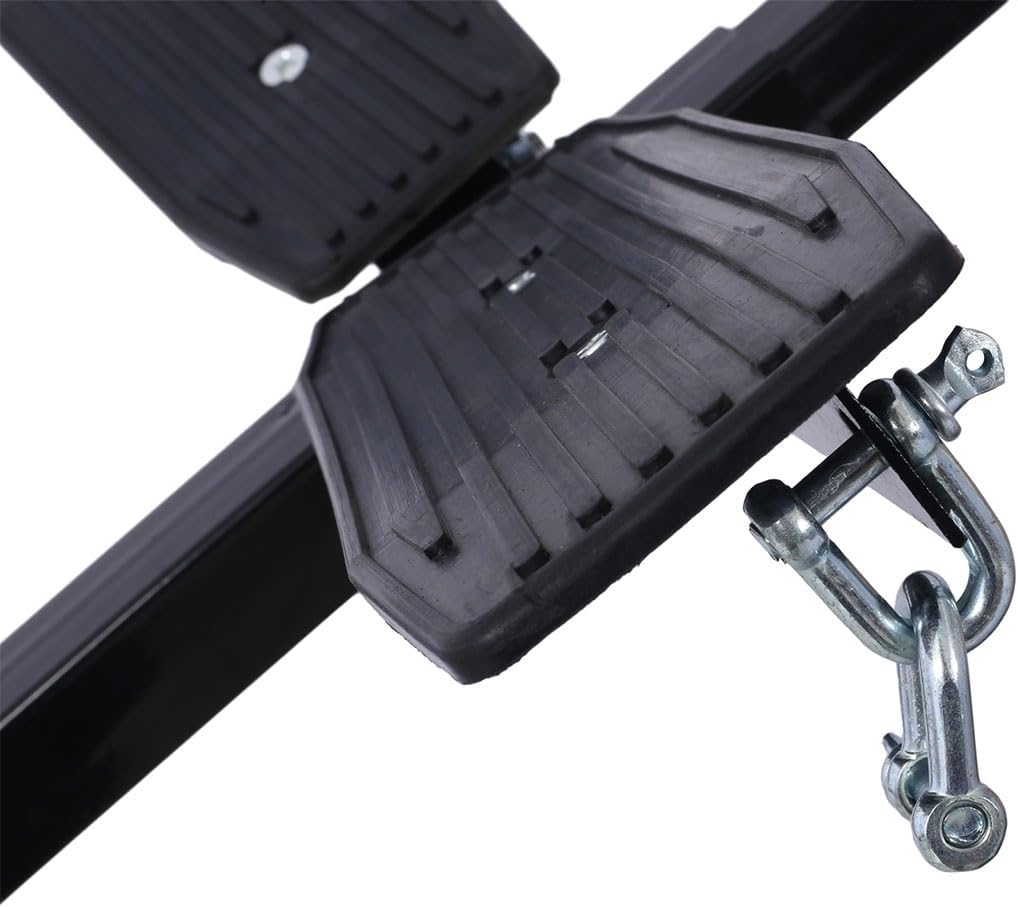 Boat Trailer Dolly, Heavy Duty 420 LBS Capacity Adjustable Boat Mover with 16 Inch Pneumatic Tires, 96-116 Inch Adjustable Steel Frame Trailer Tow Dolly for Canoe Fishing Boat Storage and Transport