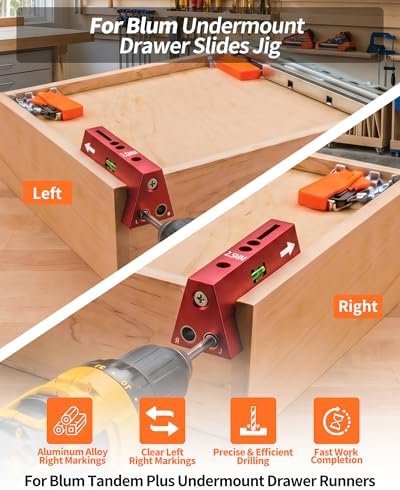 vasthome for blum undermount drawer slides jig works showing dimensions