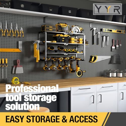 yyr 4 layer power tool organizer wall mount, package contents