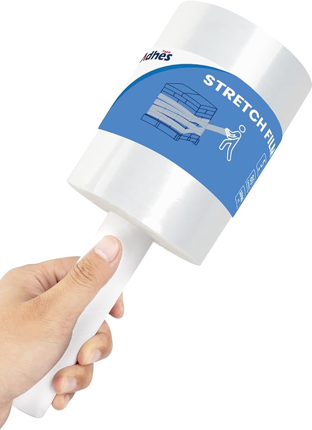 ADHES Mini Hand Stretch Wrap Film, 5 Inch x 1000 Feet 80 Gauge Industrial by ADHESTAPEPERSUITOFPERFECTION