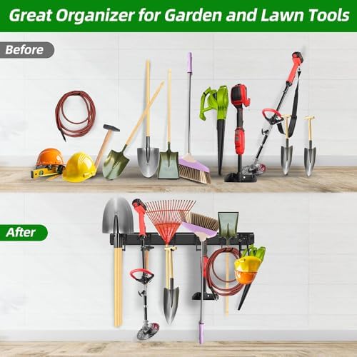 piyilo 48 in garage tool organizer wall mount on a desk or shelf