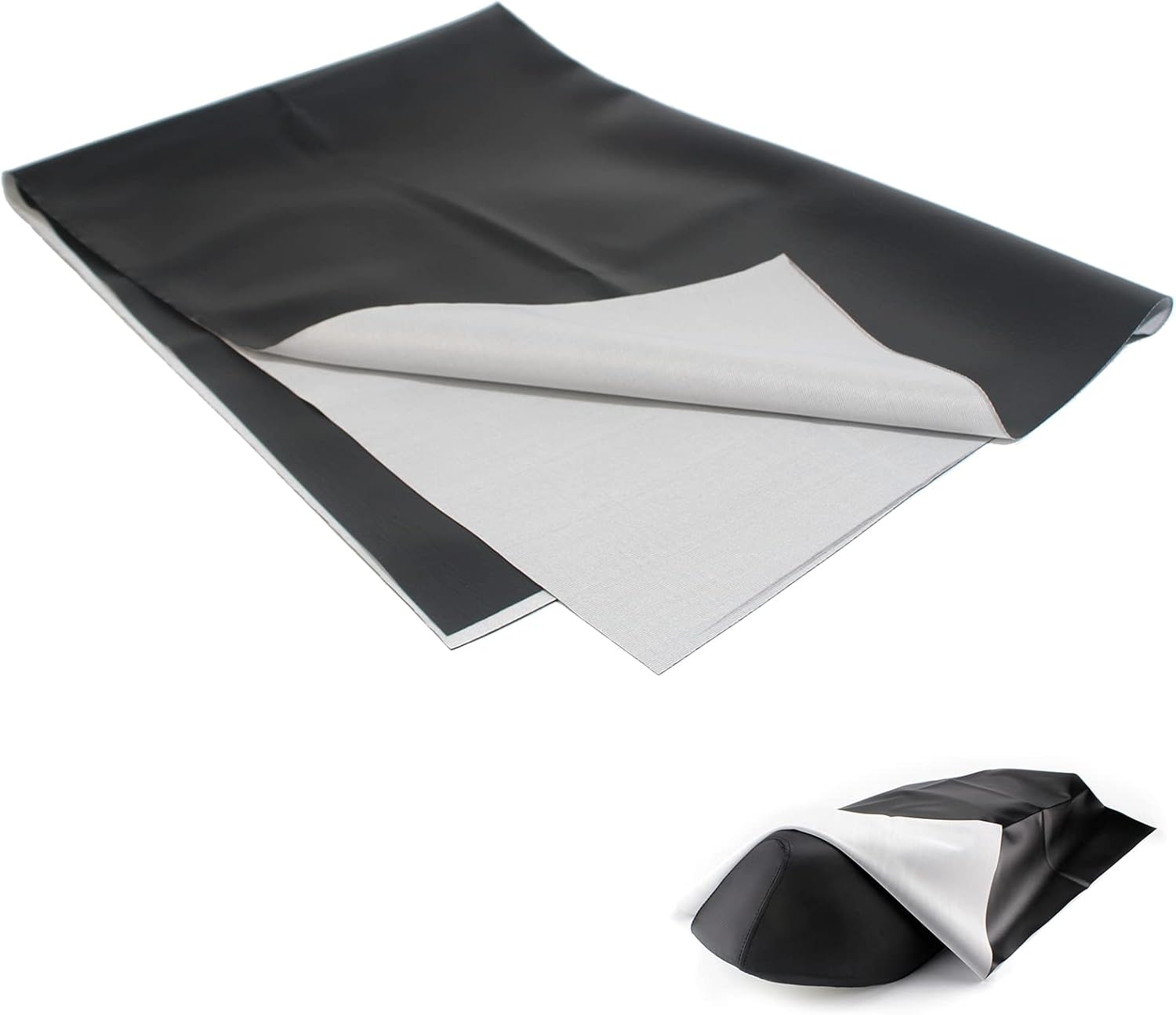 Minho Motorcycle seat Cover ATV seat Covers Neoprene seat Covers Moped Moto Accessories Material Universal Waterproof Elastic Leather Scooter Seat Cover, Seat Protector DIY with 80pcs Thumb Tack